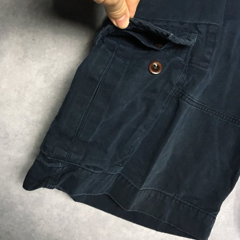 Polo Ralph Lauren Mens Cargo Shorts size 42 Dark Blue Cotton Pockets Casual - Picture 12 of 14
